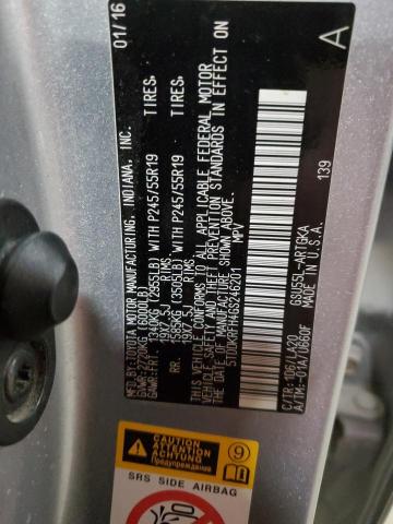 2016 TOYOTA HIGHLANDER - 5TDDKRFH4GS246201
