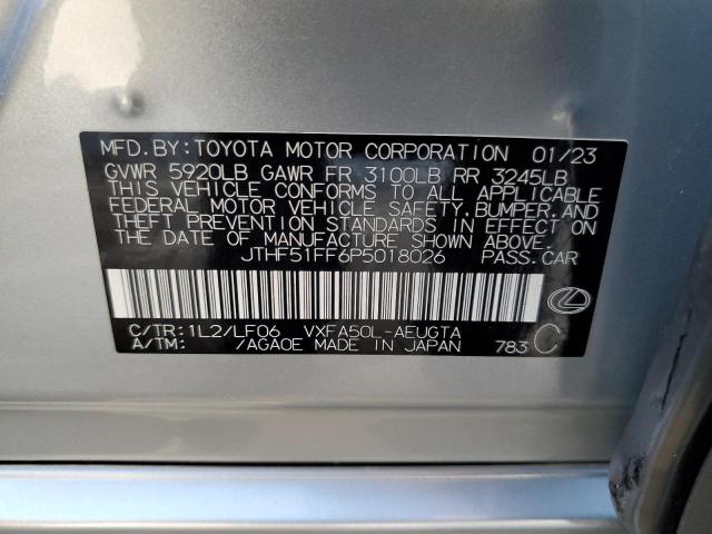2023 LEXUS LS 500 BAS JTHF51FF6P5018026
