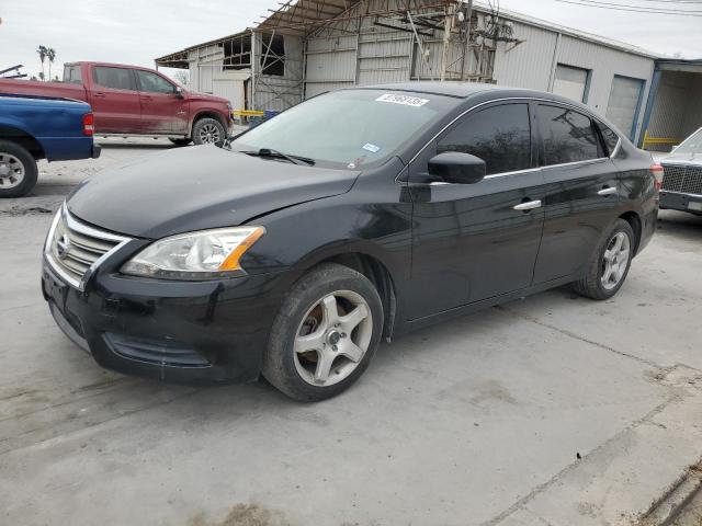 NISSAN SENTRA S 2014 black sedan 4d gas 3N1AB7AP4EL637263 photo #1