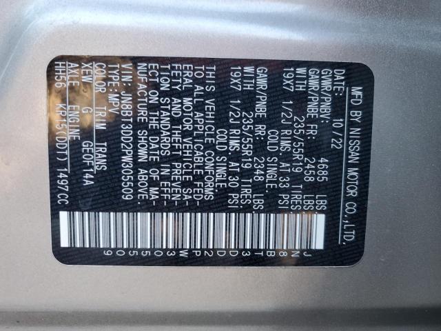 2023 NISSAN ROGUE PLAT JN8BT3DD2PW305509