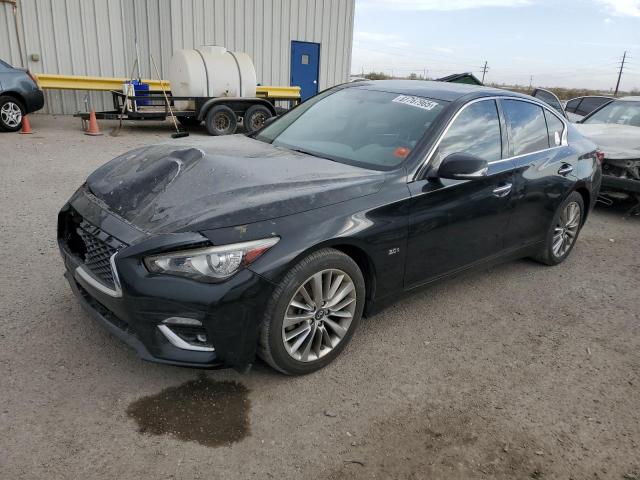 INFINITI Q50 LUXE 2018 black  gas JN1EV7AP6JM355974 photo #1