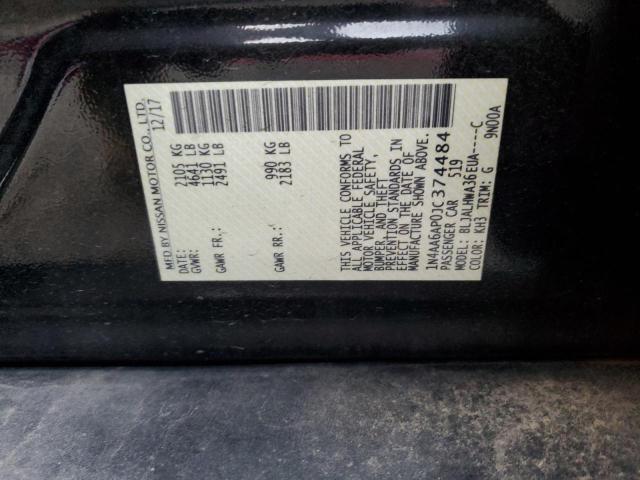 2018 NISSAN MAXIMA 3.5 - 1N4AA6AP0JC374484