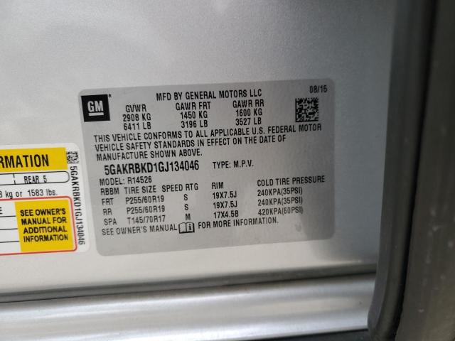 2016 BUICK ENCLAVE - 5GAKRBKD1GJ134046