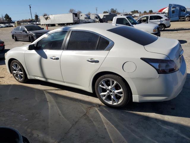 NISSAN MAXIMA S 2014 white  gas 1N4AA5AP7EC490488 photo #3