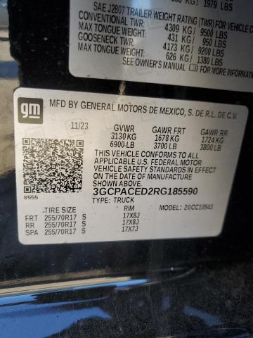 2024 CHEVROLET SILVERADO - 3GCPACED2RG185590