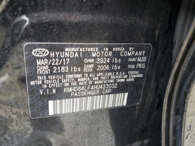 2017 HYUNDAI ELANTRA SE - KMHD84LF4HU433032