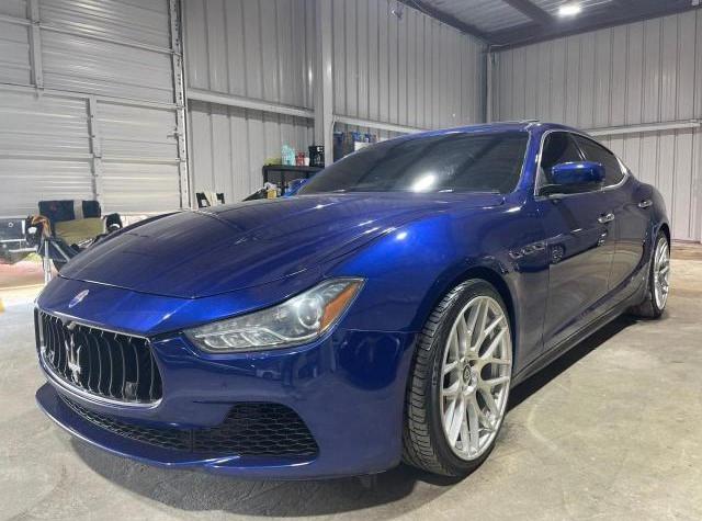 MASERATI GHIBLI S 2014 blue sedan 4d gas ZAM57RTA0E1087454 photo #3