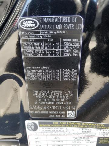 2021 LAND ROVER DEFENDER 9 SALEJ6RX1M2046414