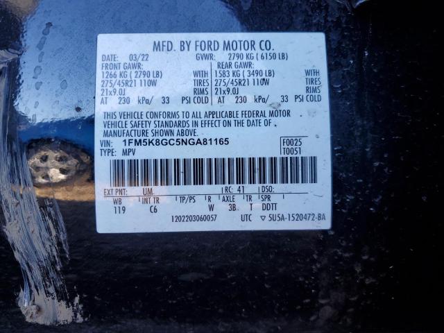 2022 FORD EXPLORER S - 1FM5K8GC5NGA81165