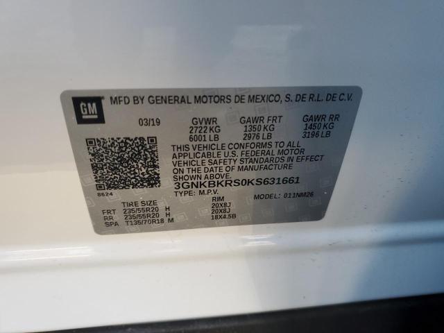 2019 CHEVROLET BLAZER PRE - 3GNKBKRS0KS631661