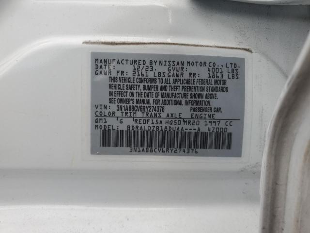 2024 NISSAN SENTRA SV - 3N1AB8CV6RY274376