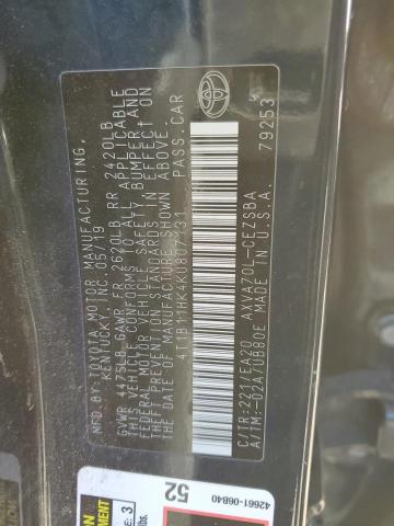 2019 TOYOTA CAMRY - 4T1B11HK4KU807131