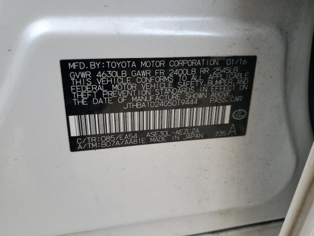 2016 LEXUS IS 200T - JTHBA1D24G5019444