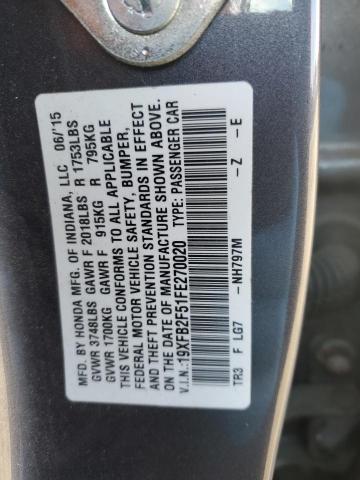 2015 HONDA CIVIC LX - 19XFB2F51FE270020