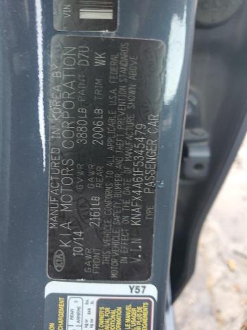 2015 KIA FORTE KNAFX4A61F5345479