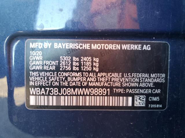 2021 BMW 540 XI - WBA73BJ08MWW98891