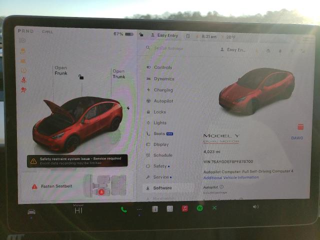 2023 TESLA MODEL Y - 7SAYGDEF8PF878700