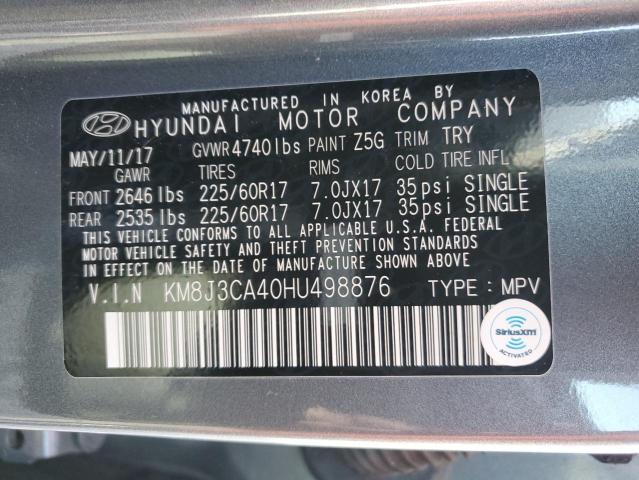 2017 HYUNDAI TUCSON LIM - KM8J3CA40HU498876