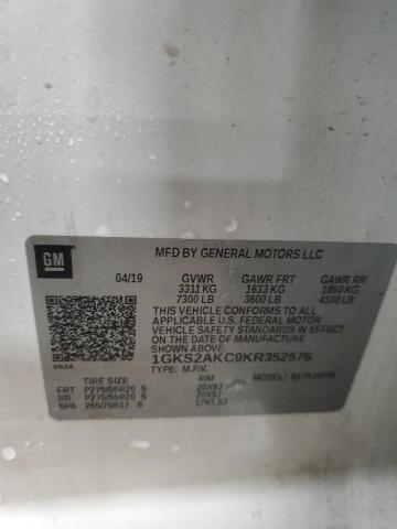 2019 GMC YUKON SLE 1GKS2AKC9KR352576