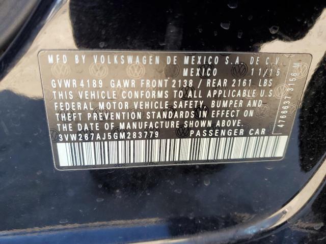 2016 VOLKSWAGEN JETTA S - 3VW267AJ5GM283779