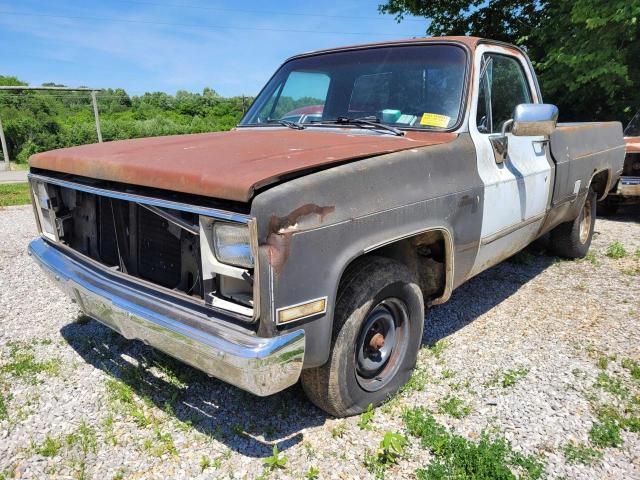 CHEVROLET C10 1986 charcoal pickup gas 1GCEC14H6GS168095 photo #3