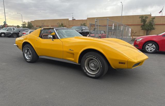 CHEVROLET CORVETTE 1973 yellow   1Z37J3S429403 photo #1