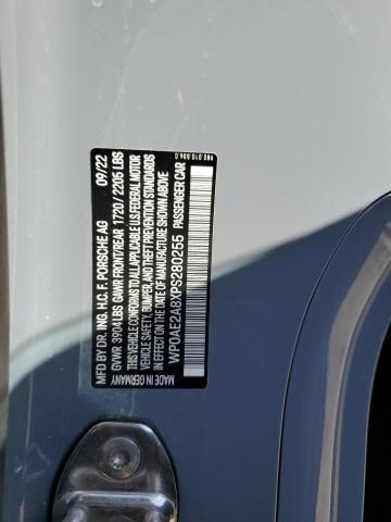 2023 PORSCHE CAYMAN GT4 WP0AE2A8XPS280255