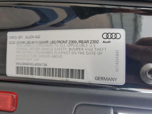 2020 AUDI A4 PREMIUM - WAUGMAF45LA054134
