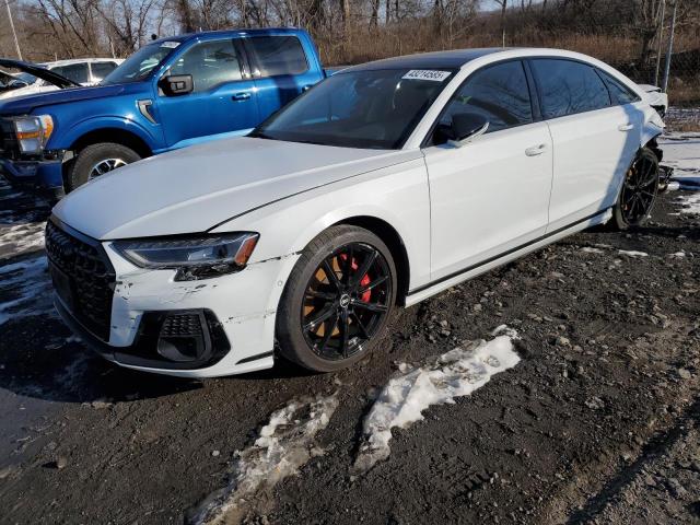 AUDI S8 2023 white  gas WAULSAF85PN000614 photo #1