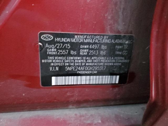 2016 HYUNDAI SONATA SE - 5NPE24AF0GH295317