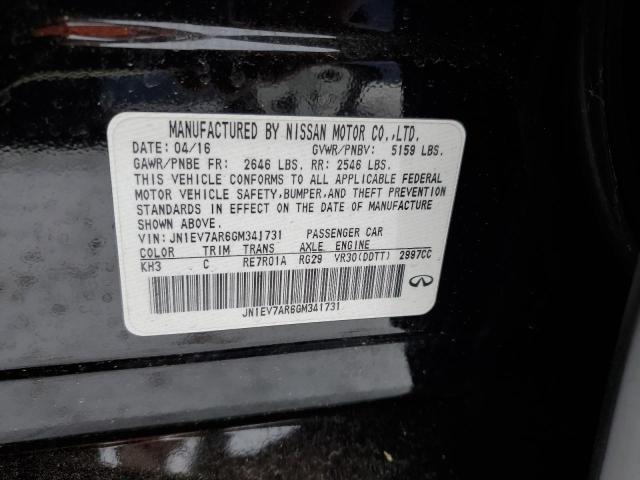 2016 INFINITI Q50 PREMIU - JN1EV7AR6GM341731
