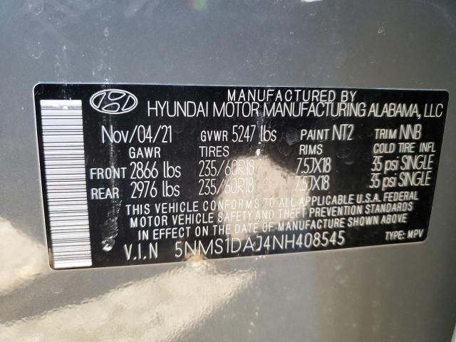 2022 HYUNDAI SANTA FE S - 5NMS1DAJ4NH408545