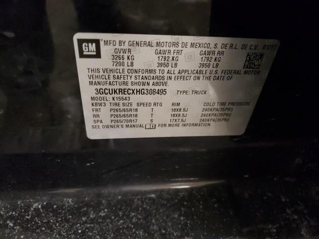 2017 CHEVROLET 1500 3GCUKRECXHG308495