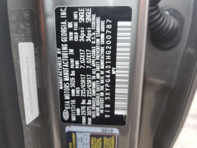 2017 KIA SORENTO LX - 5XYPG4A31HG200787