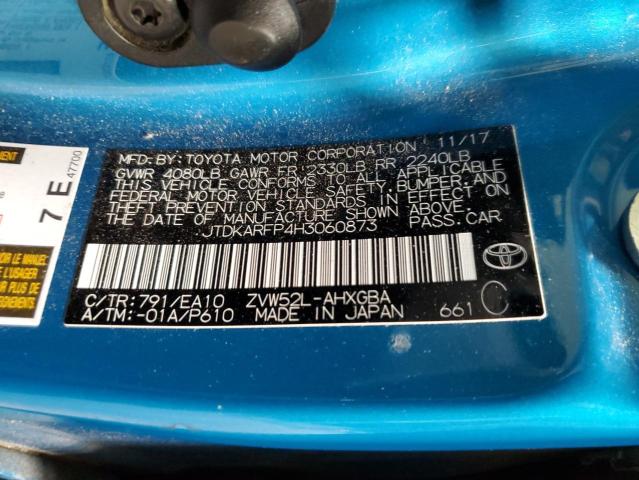 2017 TOYOTA PRIUS PRIM - JTDKARFP4H3060873
