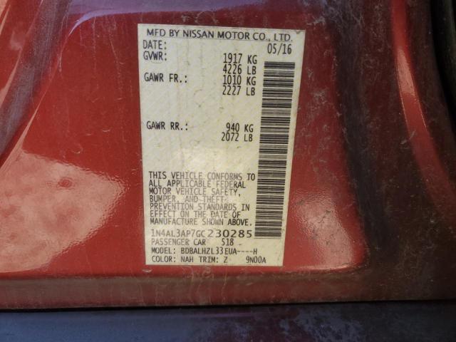 2016 NISSAN ALTIMA 2.5 - 1N4AL3AP7GC230285