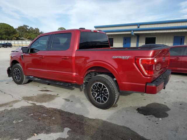 FORD F150 SUPER 2022 red  gas 1FTEW1EP5NKD60960 photo #3