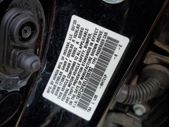 2020 HONDA CIVIC LX - 19XFC2F6XLE205782