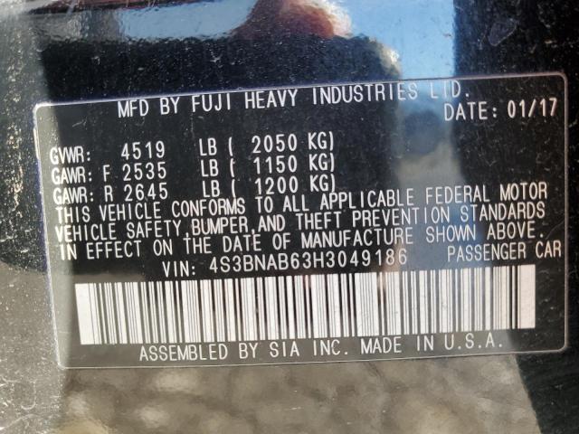 2017 SUBARU LEGACY 2.5 - 4S3BNAB63H3049186