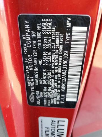 2018 HYUNDAI KONA SE KM8K12AA8JU186109