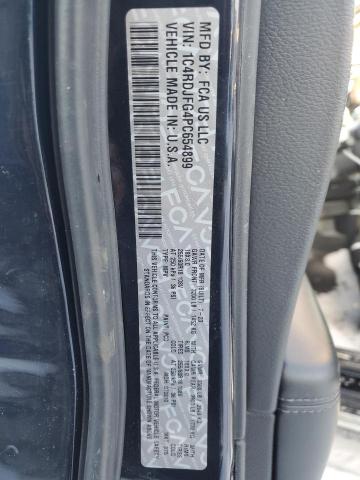 2023 DODGE DURANGO PU 1C4RDJFG4PC654899
