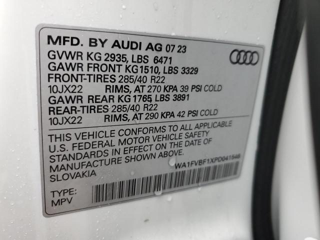 2023 AUDI Q8 PRESTIG WA1FVBF1XPD041546