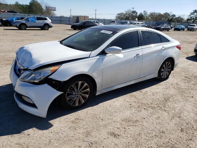 HYUNDAI SONATA SE 2014 white  gas 5NPEC4AC7EH926063 photo #1