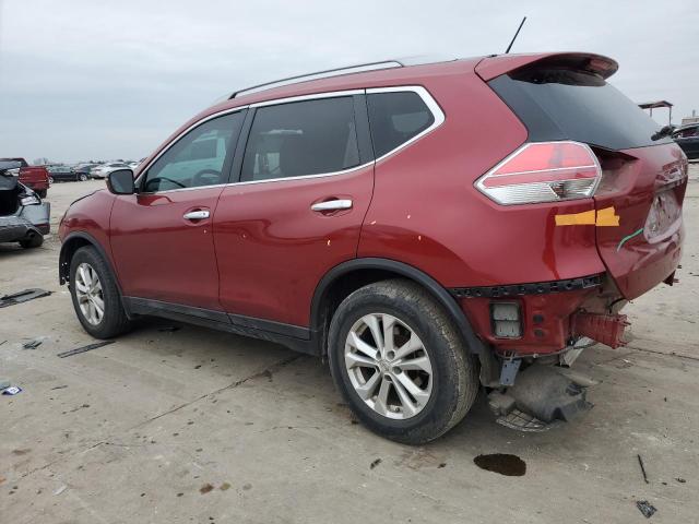 NISSAN ROGUE S 2015 burgundy  gas 5N1AT2MT3FC925581 photo #3