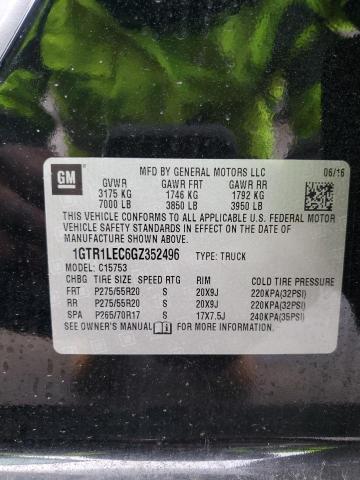 2016 GMC SIERRA C15 - 1GTR1LEC6GZ352496