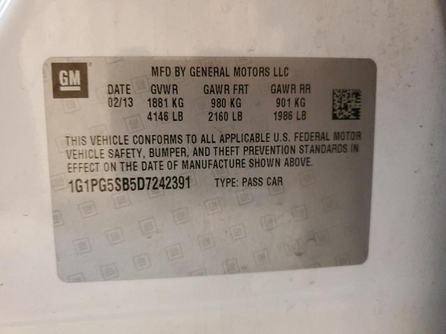 2013 CHEVROLET CRUZE LTZ - 1G1PG5SB5D7242391