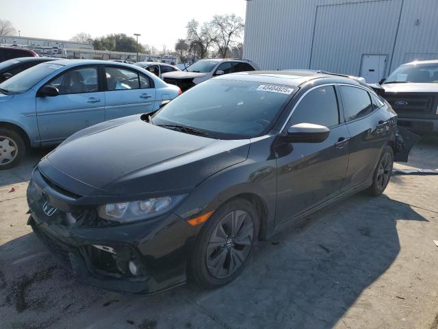 HONDA CIVIC 2018 black  gas SHHFK7H51JU419019 photo #1