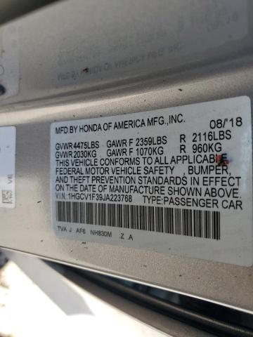 2018 HONDA ACCORD SPO - 1HGCV1F39JA223768