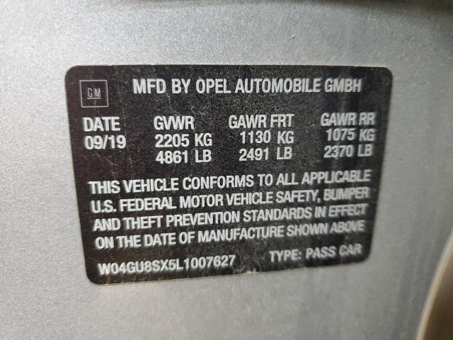 2020 BUICK REGAL TOUR W04GU8SX5L1007627
