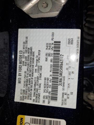 2017 LINCOLN MKZ HYBRID - 3LN6L5MU5HR662112